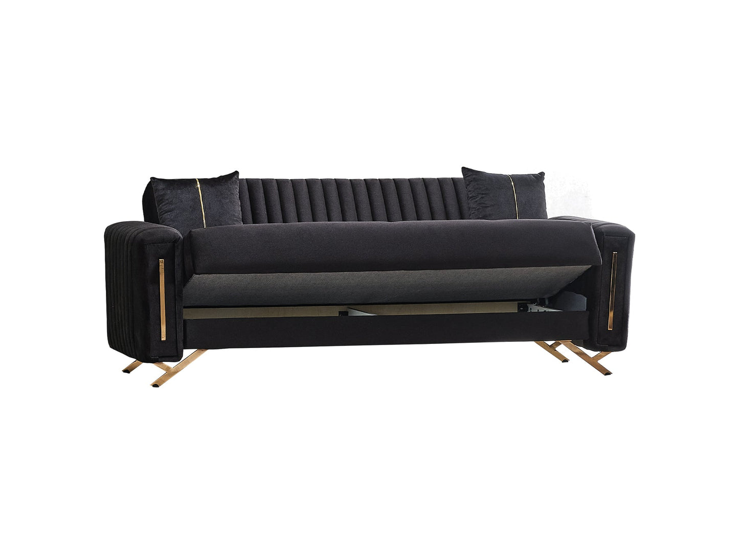 Senfoni 3-pieces (Sofa & Loveseat & Chair) Livingroom Set Black