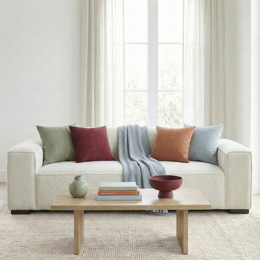 Woodley Modern Cream Boucle Sofa
