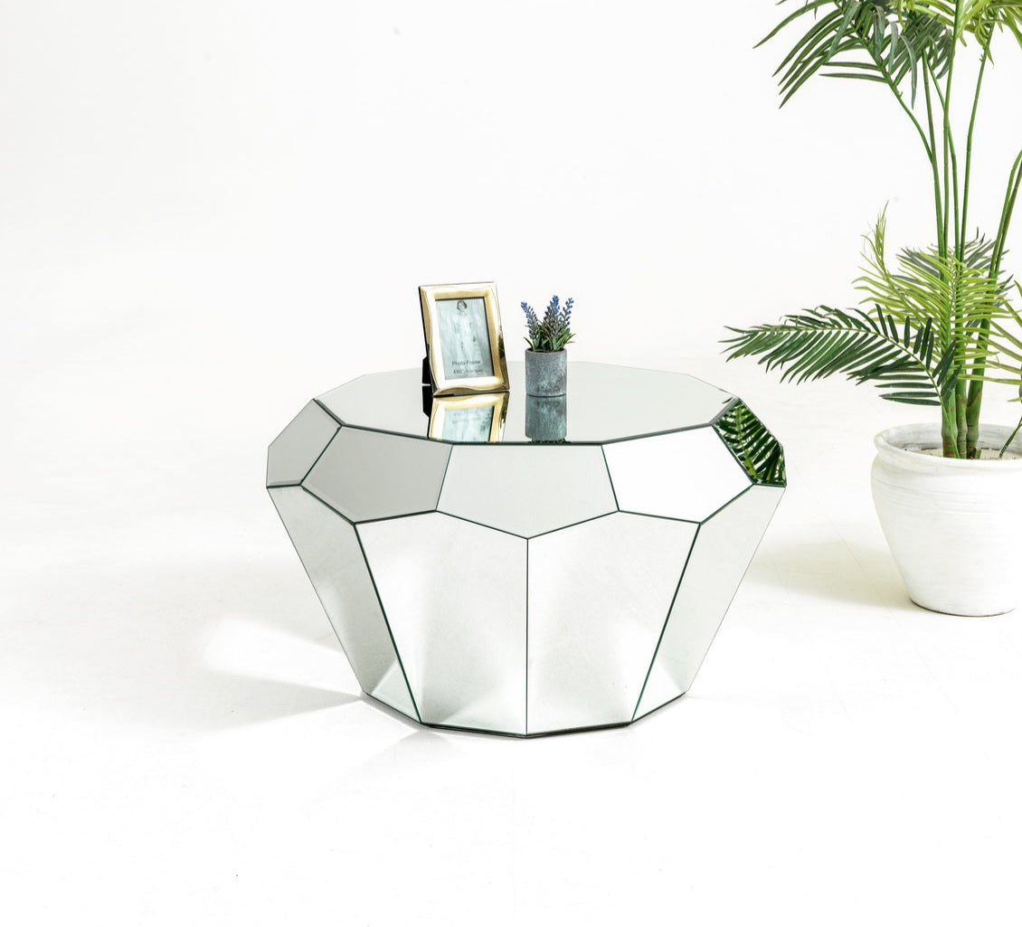 Diamond Mirrored Coffee Table