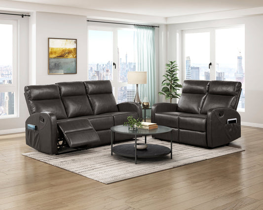 Allen Espresso Reclining Living Room Set 9147