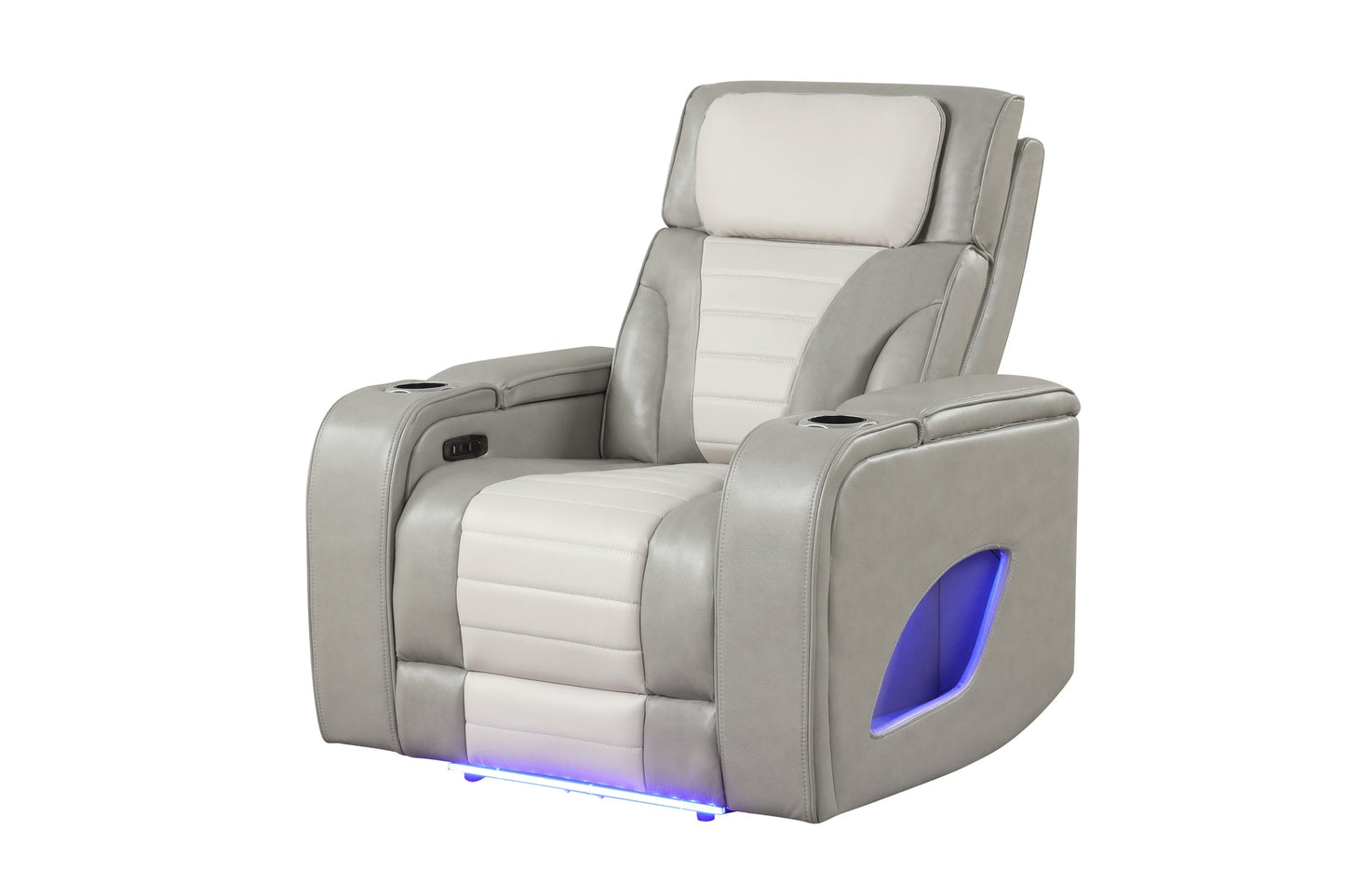 Robin Grey POWER/LED/BLUETOOTH SPEAKERS 3PC Reclining Set S4200