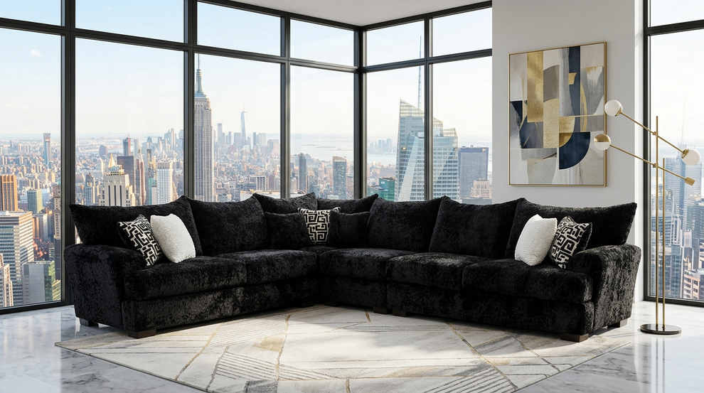 Rizzoli Black Sectional S360