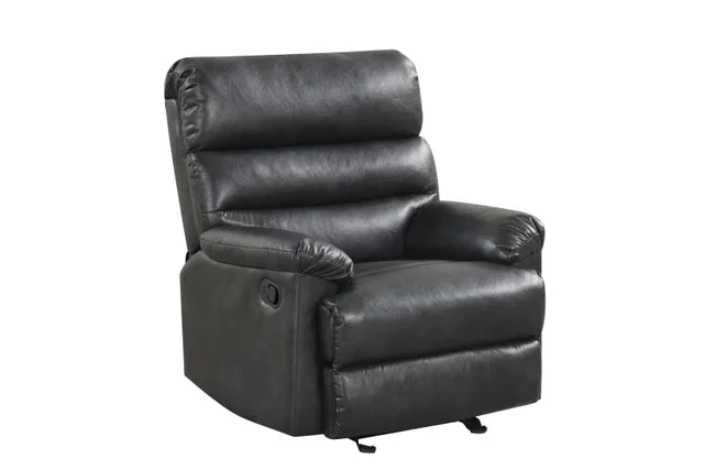 Albert40 Black Leather 3pc Reclining Set