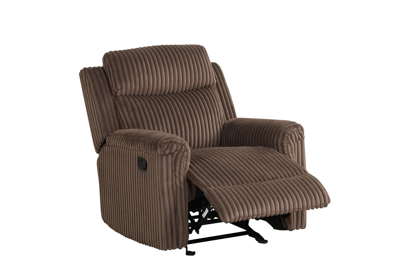 Grace Brown Corduroy 3pc Reclining Living Room Set  S8585