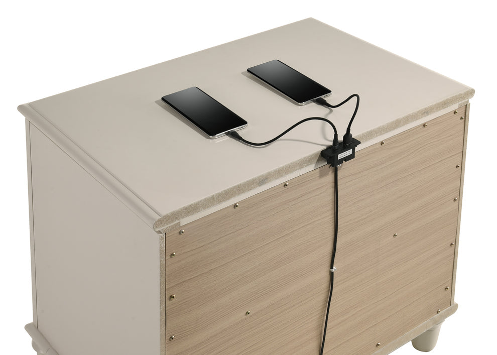 Aviana Cappuccino Foam LED Bedroom Set B6650