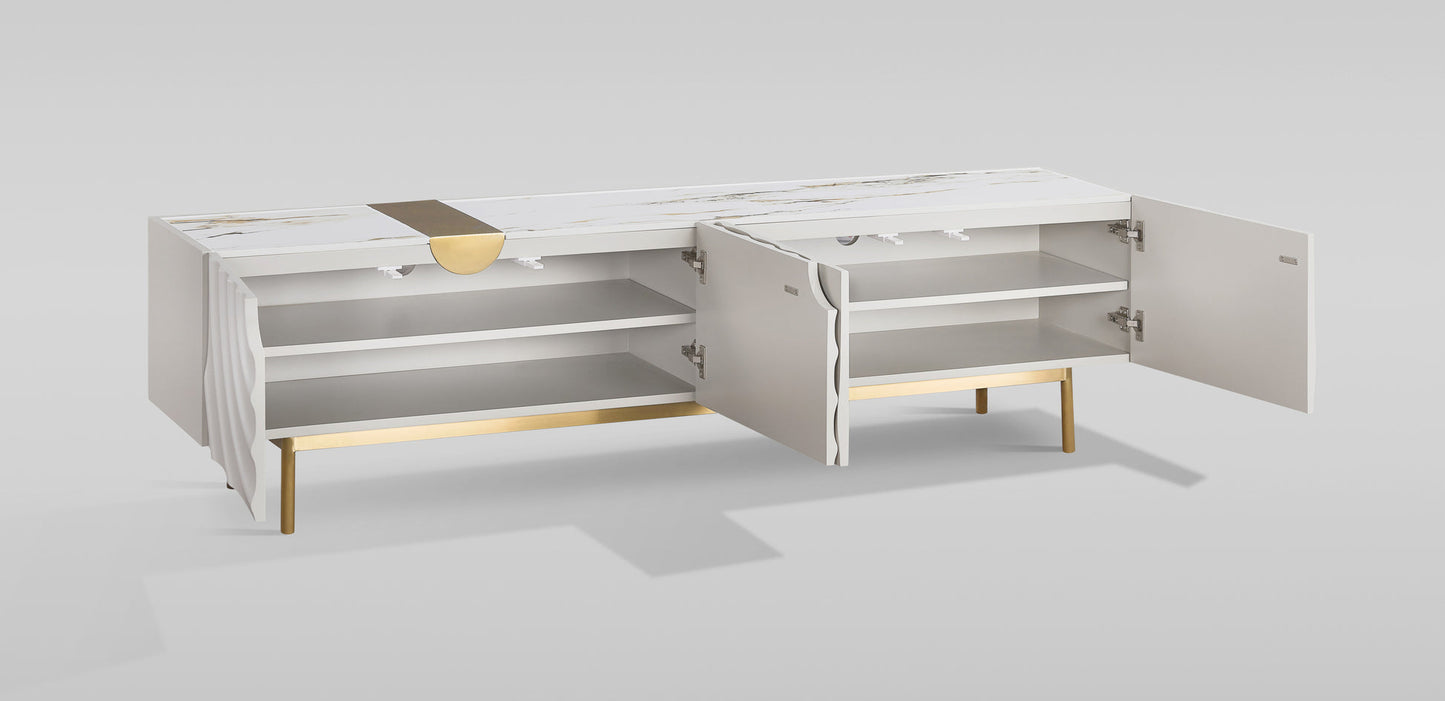 Onda Cream 79" TV Console