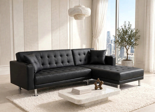 William Black PU Reversible Sectional