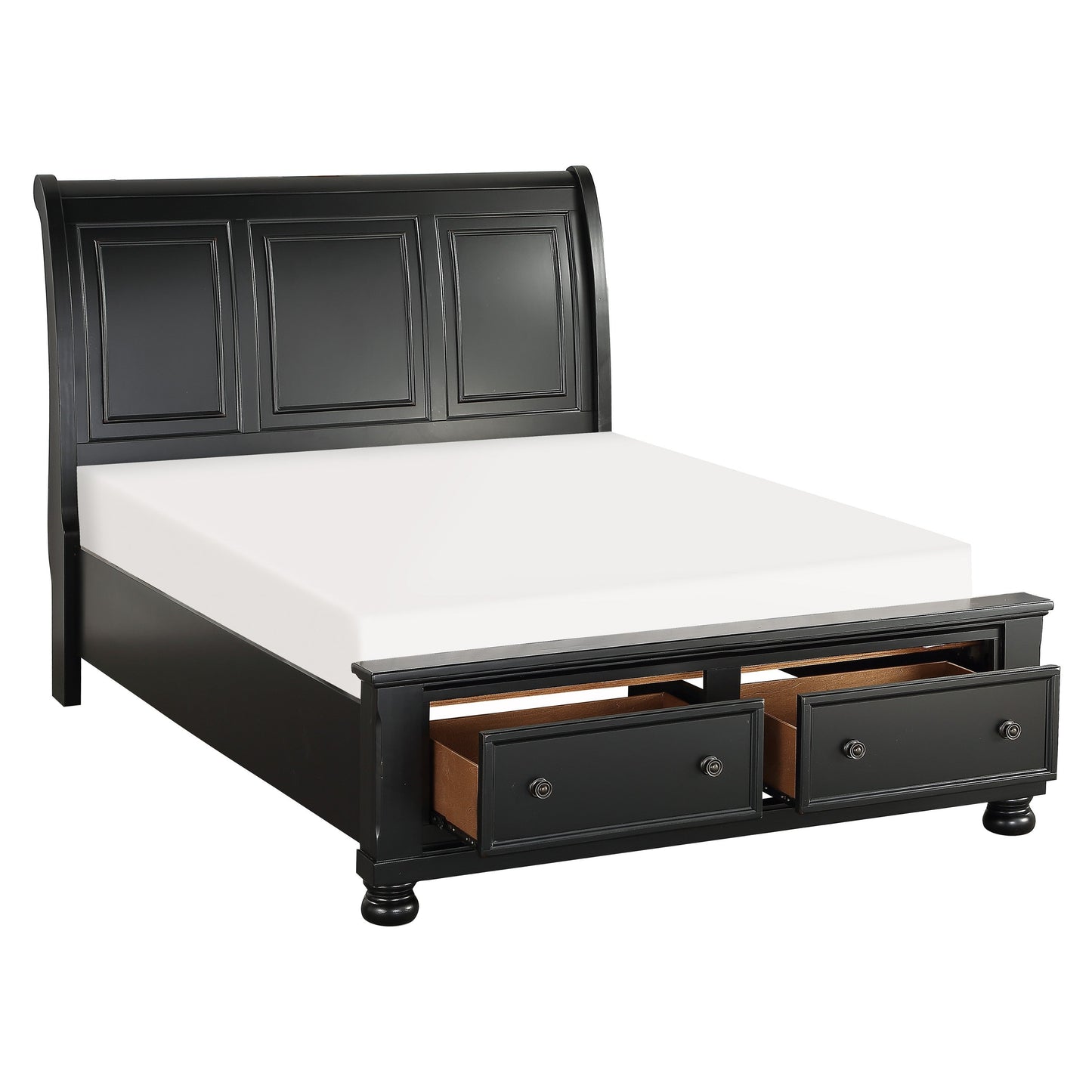 Laurelin Black Storage Platform Bedroom Set 1714