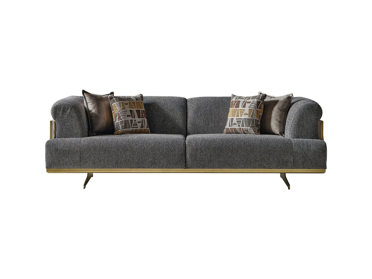 Urla 4-pieces (Sofa & Module Sofa & 2 Chair) Livingroom Set Grey