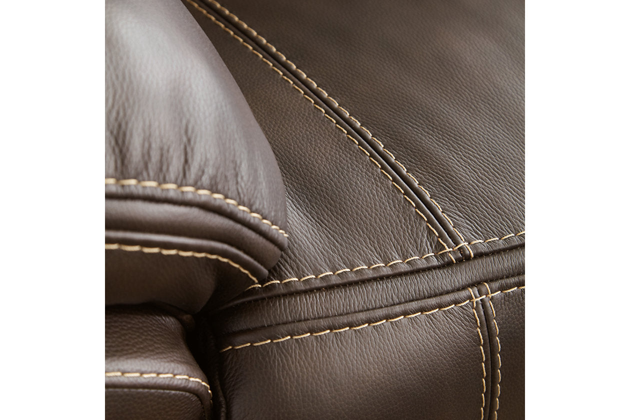 Dunleith Chocolate 7pc POWER Reclining Sectional U71604