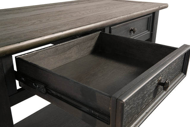 Tyler Creek Grayish Brown/Black Sofa Table T736