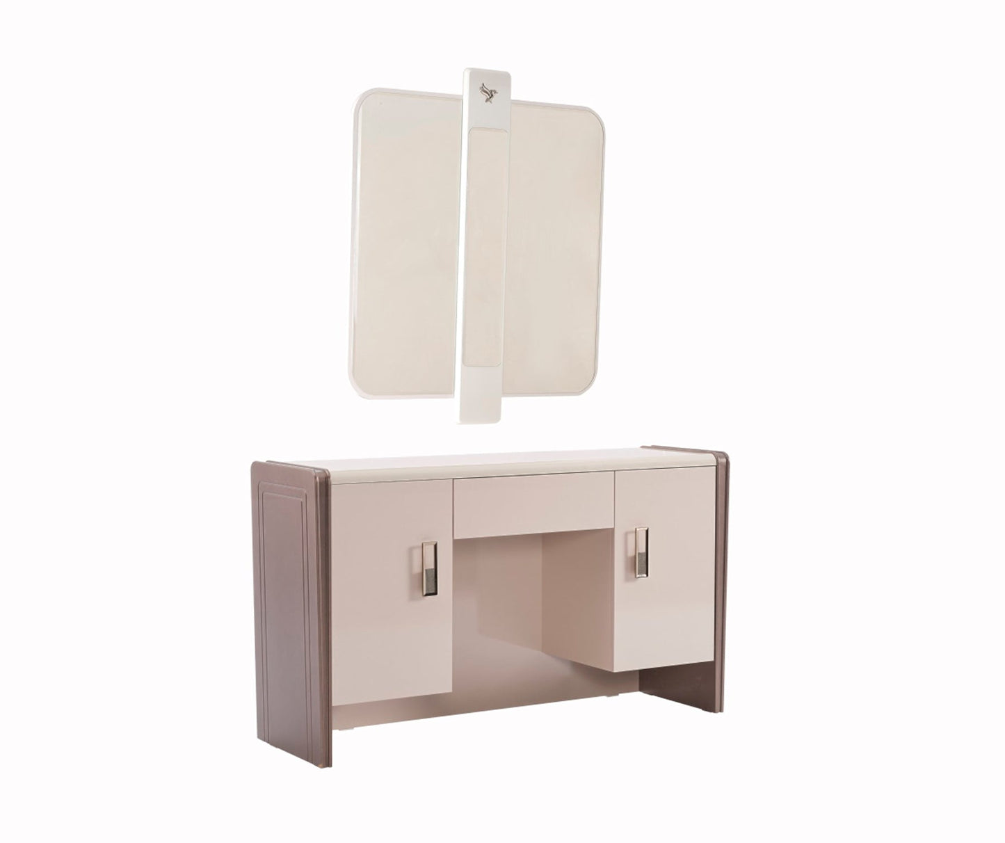 Nirvana Luxury Bedroom Set (Bed & Dresser With Mirror & Ottoman & 2 Nightstand With Back )