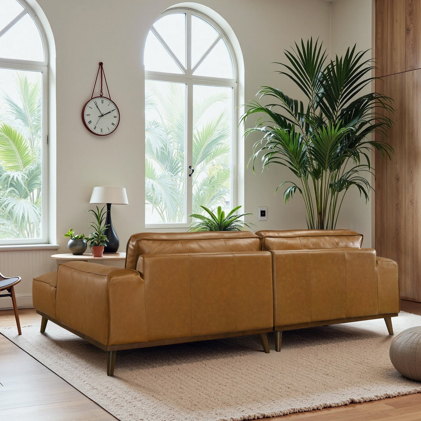 Kerrville Tan Genuine Leather Right Sectional