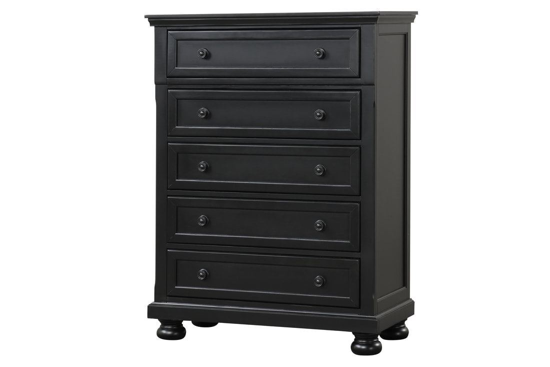 Magnolia30 Black Panel Bedroom Set