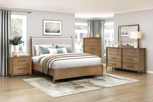 Sonoma Rich Brown Finish Platform Bedroom Set HEL-2386