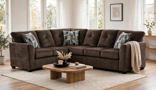 Washington Chocolate Sectional 3007