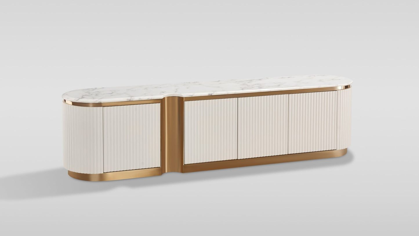 Valente Cream 79" TV Console