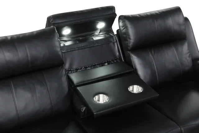 Pinnacle Black 3PC Reclining Set