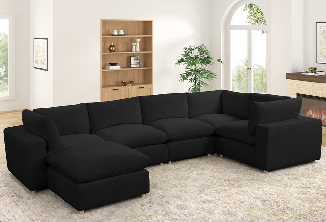 XL Cloud Black 2 Sectional
