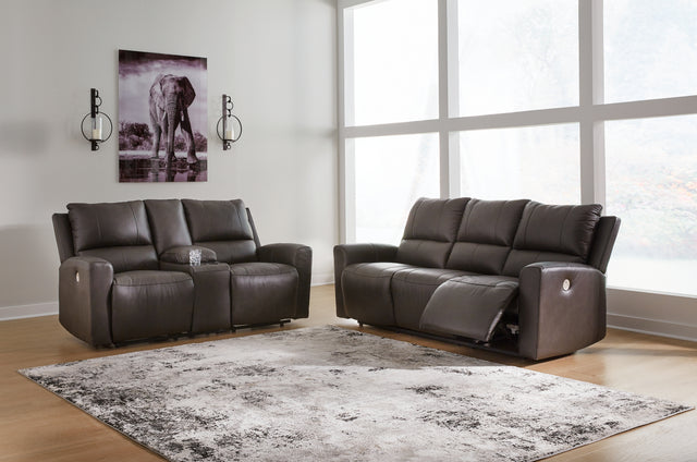 Boxmere Storm Power Reclining Sofa and Loveseat U13100