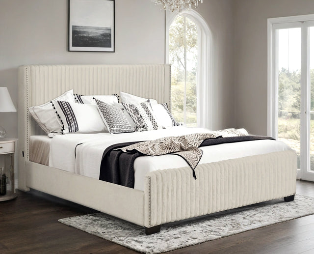 HH600 Beige King Bed
