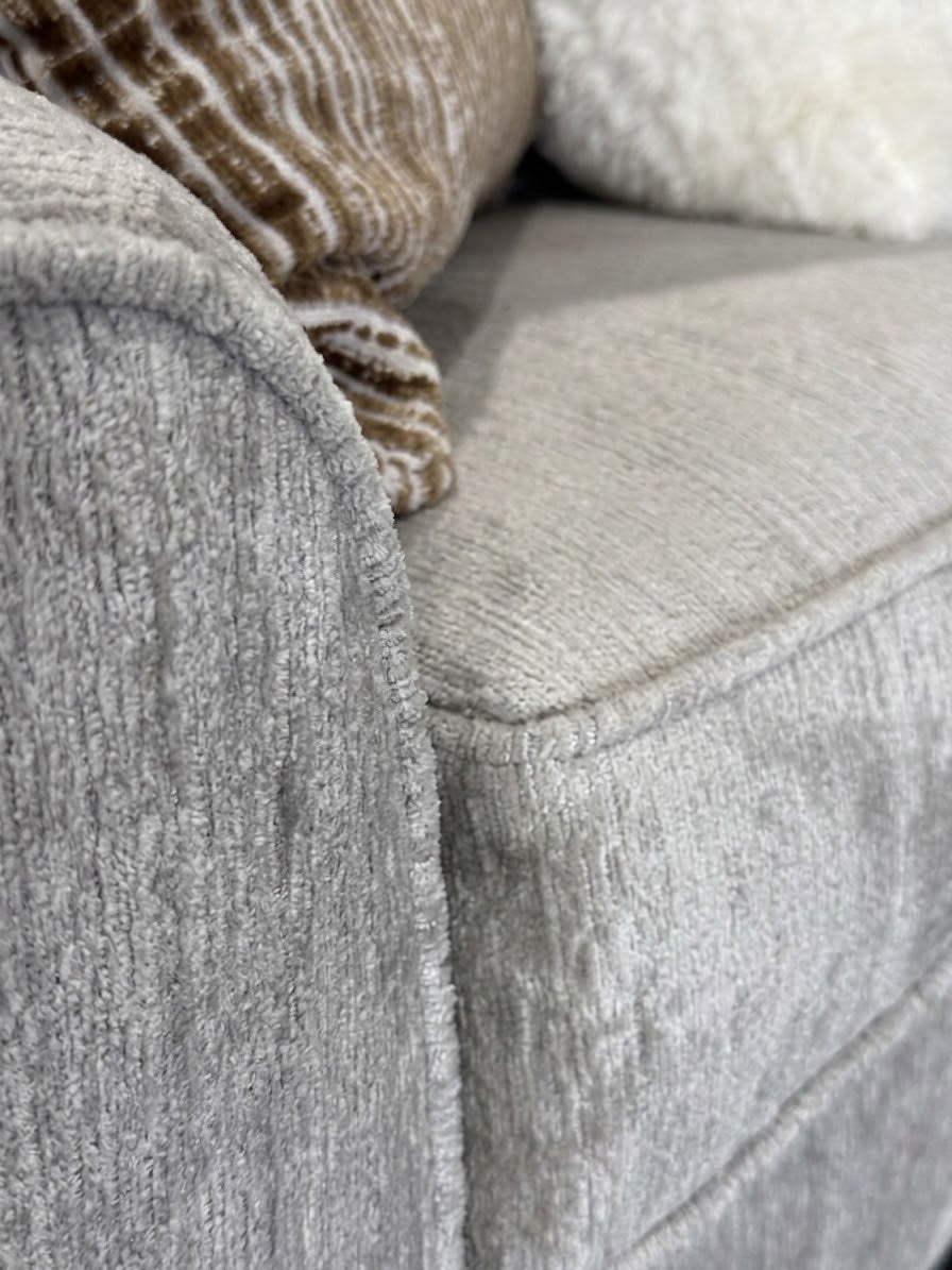 Ritz Gray Fabric Sofa and Loveseat 125