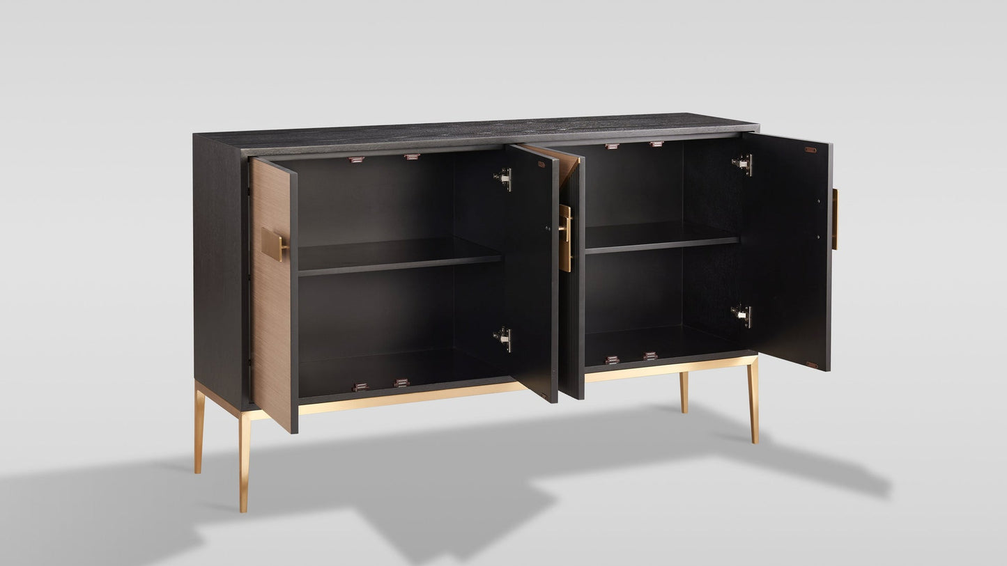 Divolia Black/Gold Sideboard
