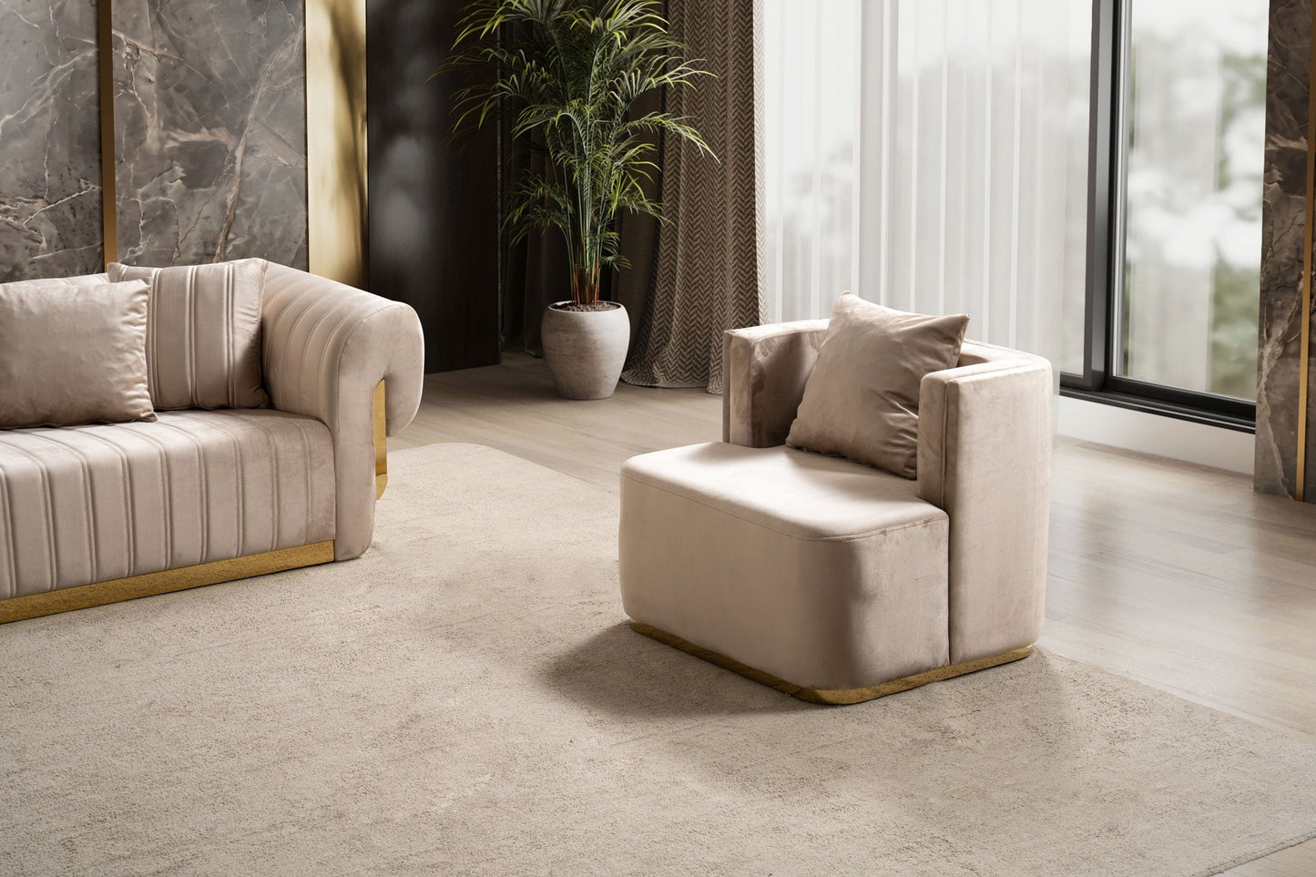 Luna Collection Luxury Living Room Set