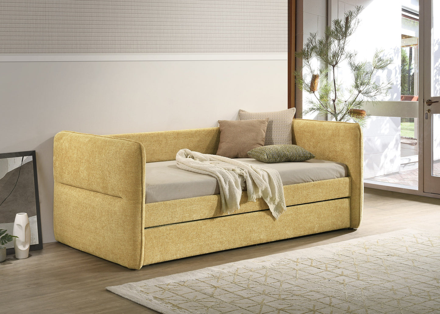 Philipa Gold Daybed with Trundle 5324