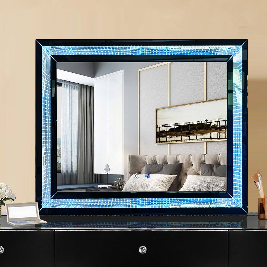 Lily Black LED/BLUETOOTH SPEAKERS Luxury Vanity Set