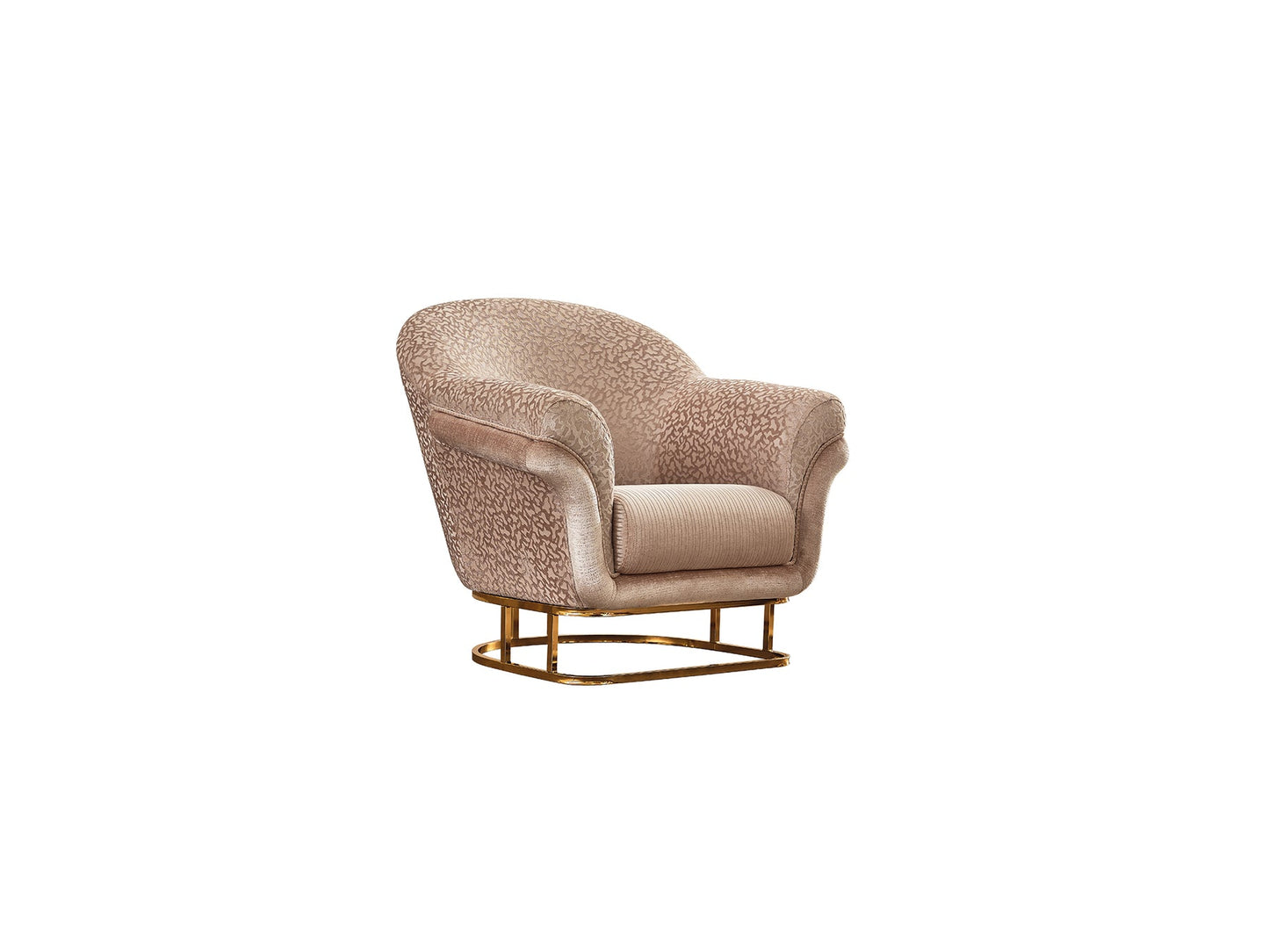 Versace 3-pieces (Sofa & Loveseat & Chair) Livingroom Set Cream