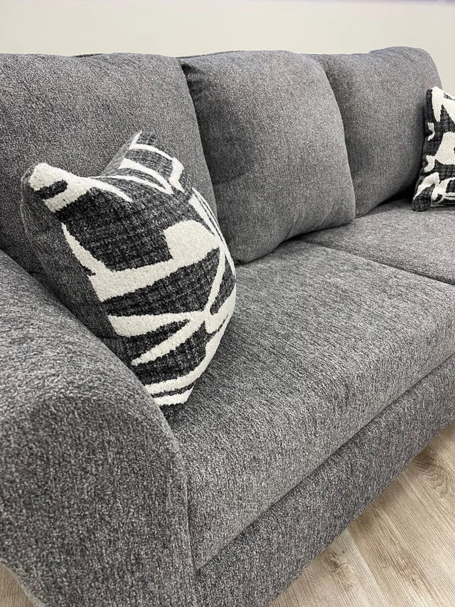 Grey Chenille Sofa and Loveseat 210