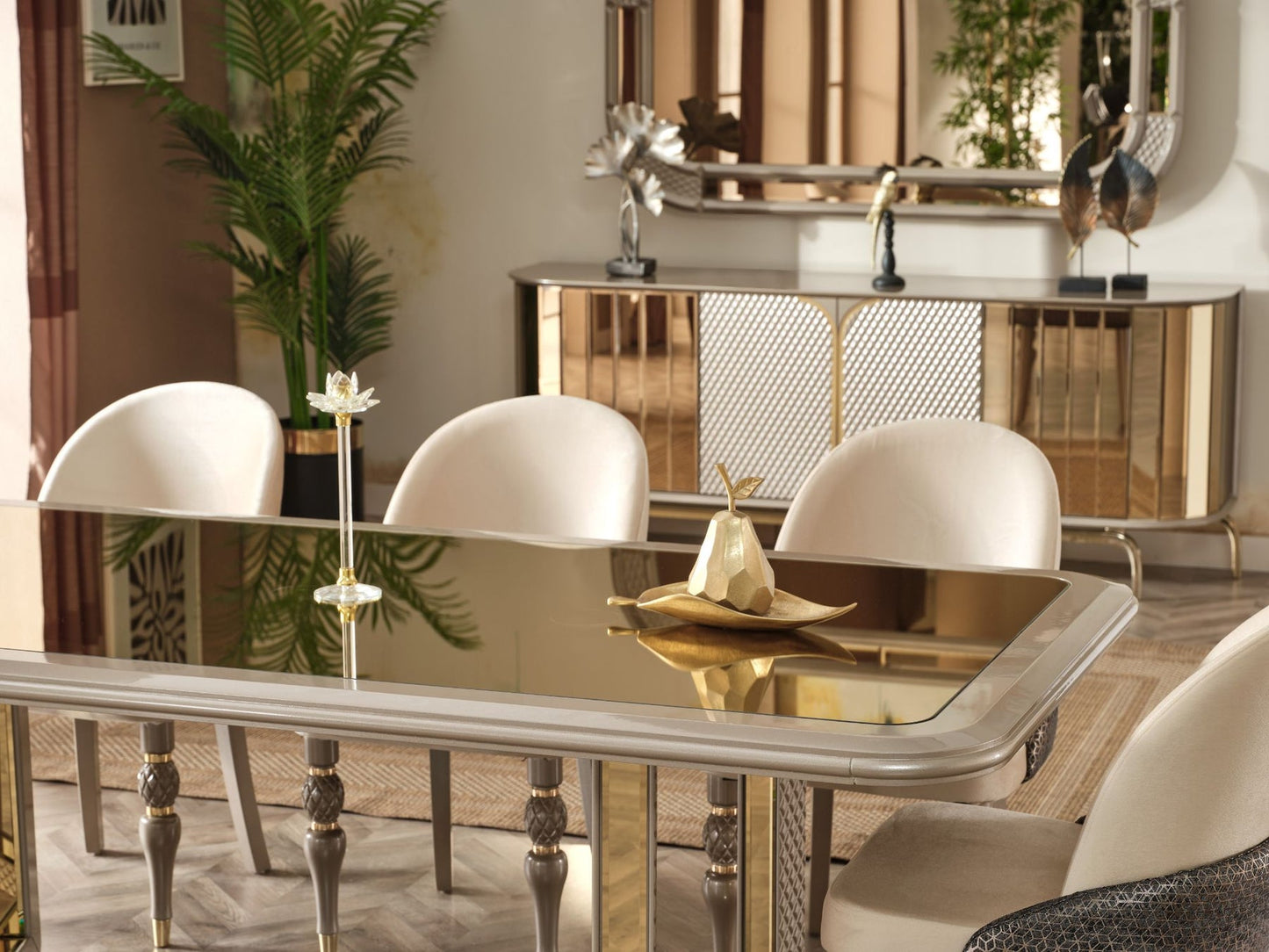 Madrid Diningroom Set(79"Dining Table & 6 Dining Chair)