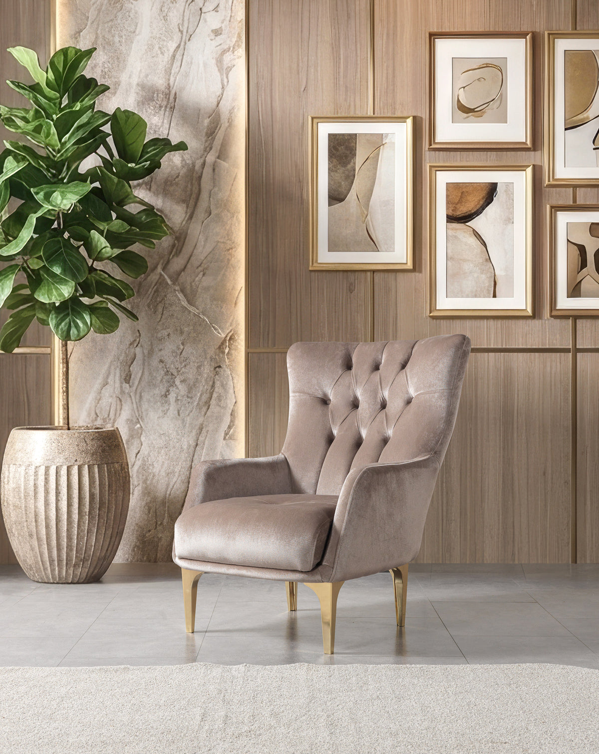 Florence Coffee Velvet Sofa 88" & Loveseat 64"