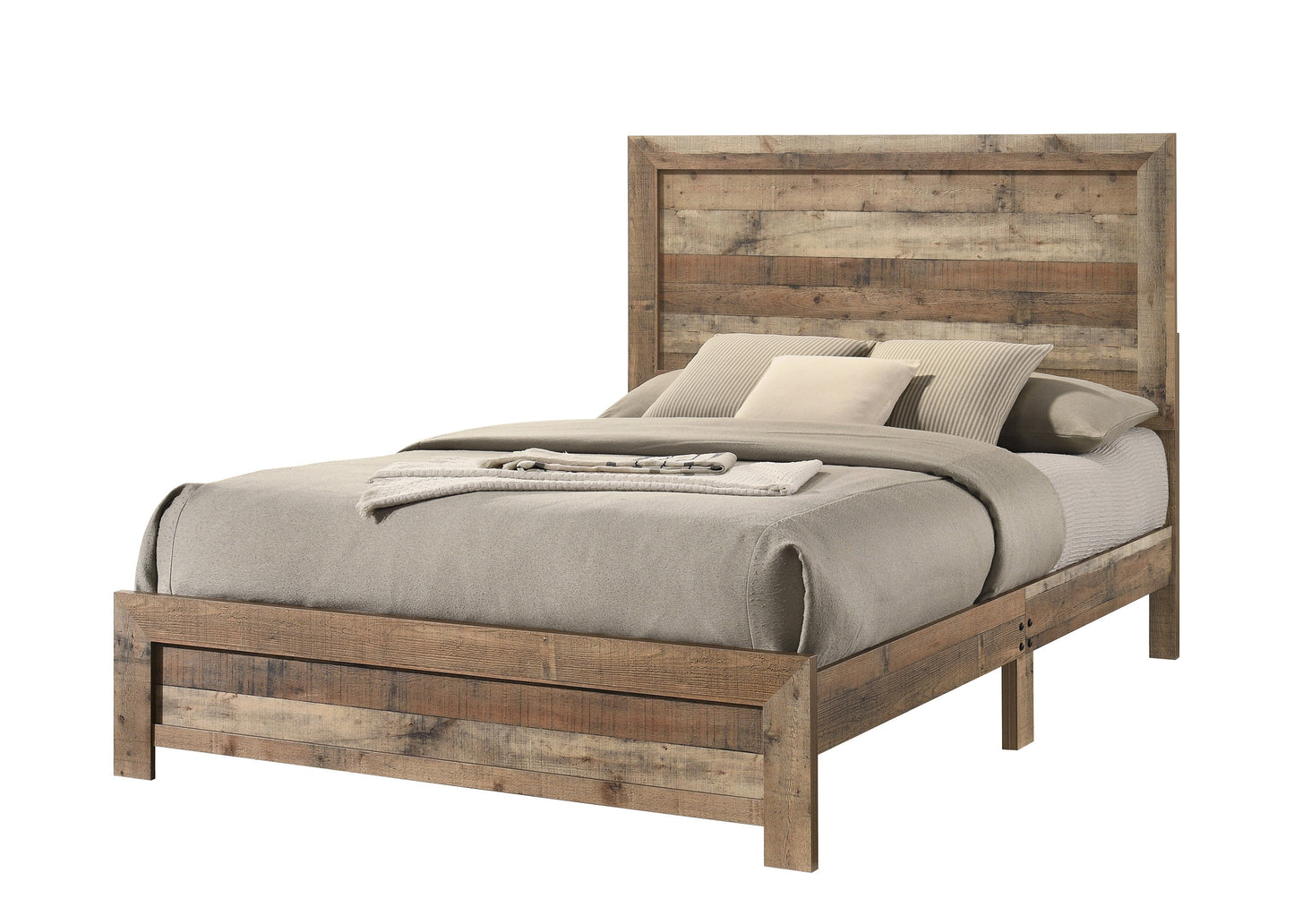 Elmer Brown Panel Bedroom Set B9340