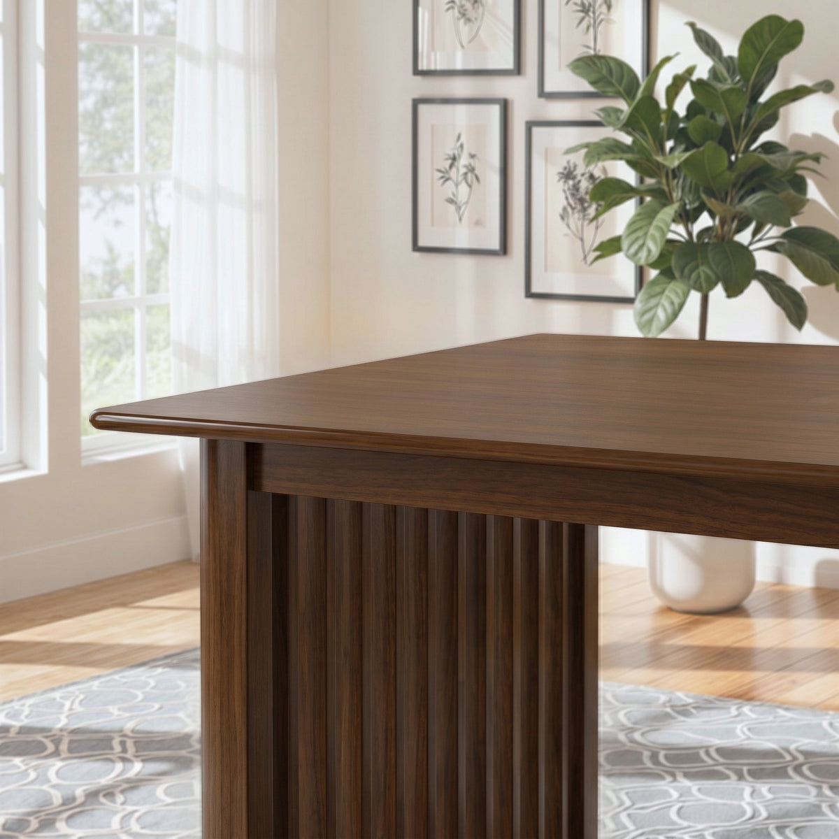 Frontignan Walnut Rectangular Dining Table
