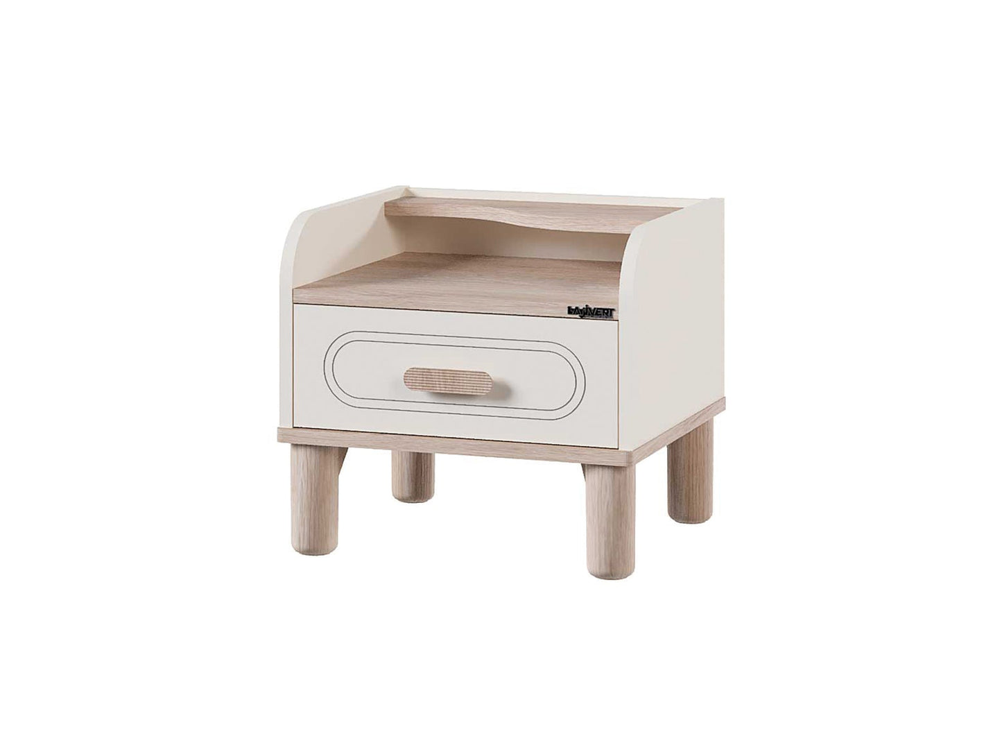 Bohemsoft Kids Room Set (Twin Bed &  Study Desk &  Nightstand)