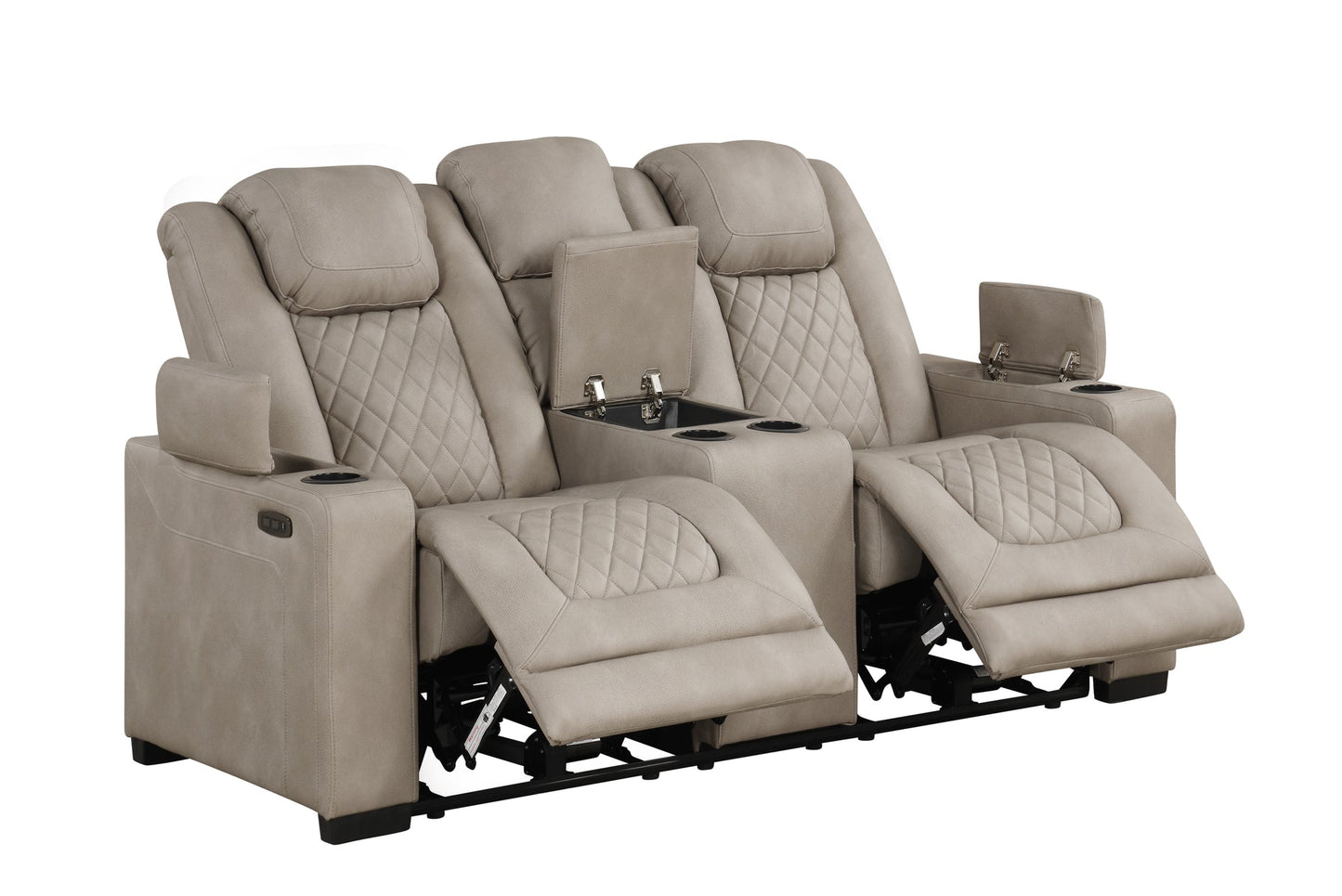 Rima L.Grey POWER 3pc Reclining Set S4306