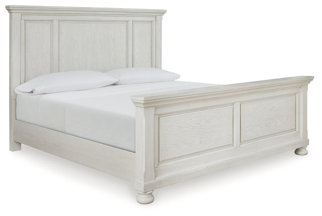 Robbinsdale   Antique White Panel Bedroom Set B742