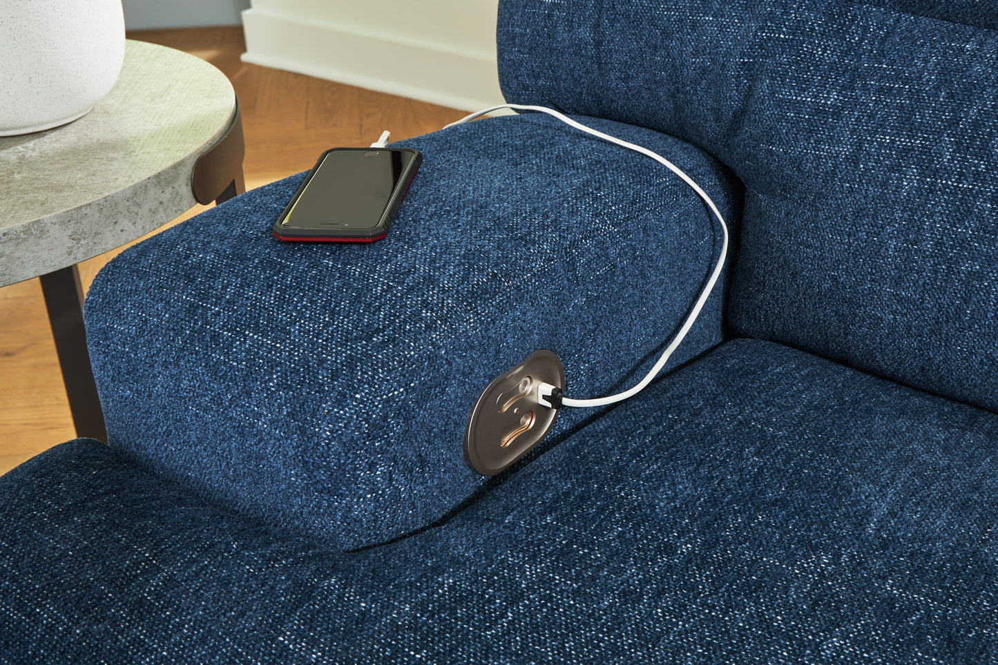 Acklen Place Navy 5pc POWER Reclining Sectional 93607