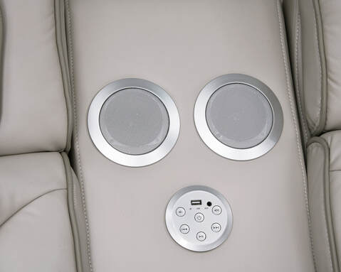 Dubai Sand POWER/LED/BLUETOOTH SPEAKERS 3pc Reclining Set