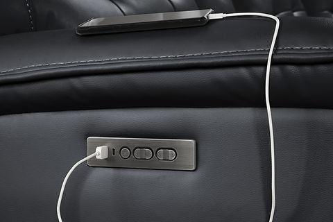 Starlight Black POWER/OVERSIZED Reclining Sectional S8900