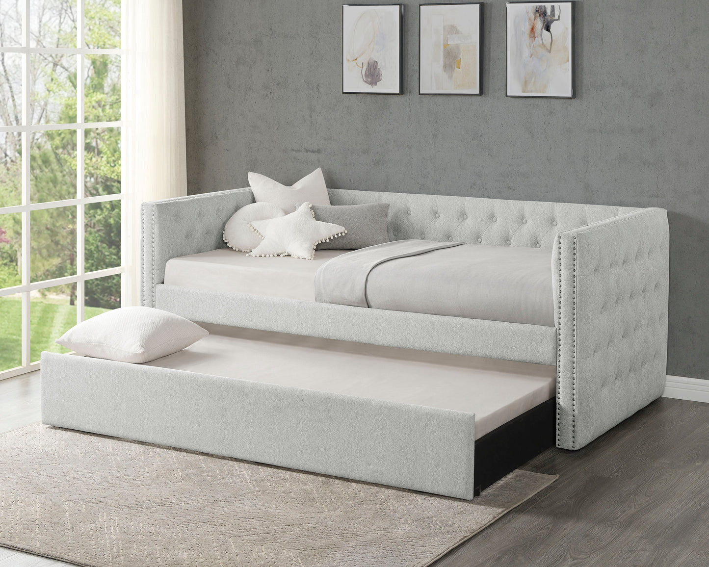 Trina Dove Twin Daybed with Trundle | 5335