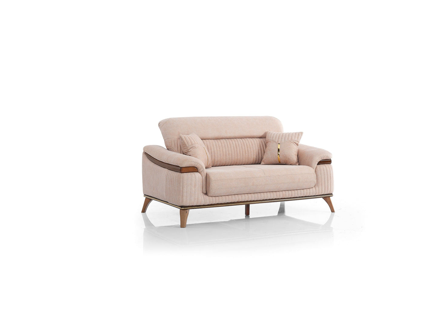 Beta 3-pieces (Sofa & Loveseat & Chair) Livingroom Set Beige
