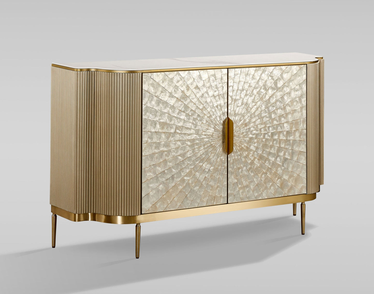 Solara Champagne Gold Sideboard