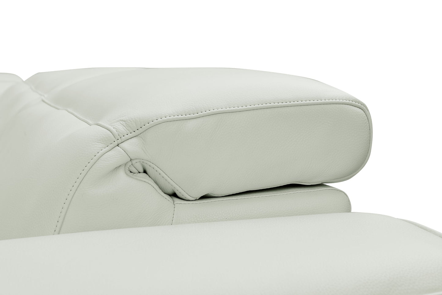 Holly White Italian Leather/Match POWER Reclining Corner Sectional (3 Power Recliners + 1 Console) MI-2520