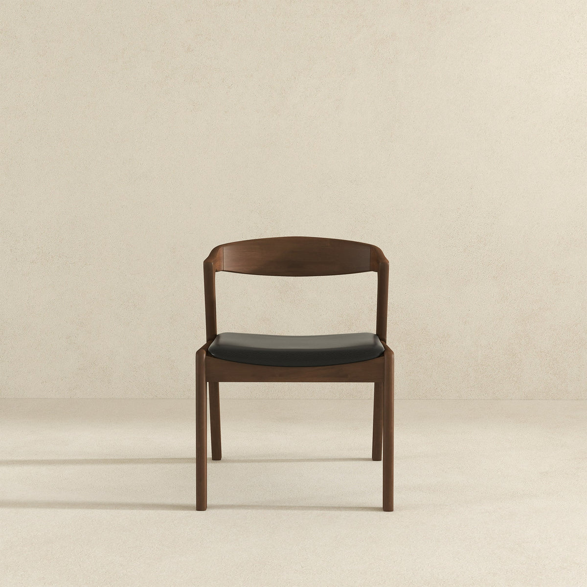 Dakota Solid Wood Black Velvet Dining Chair (Set Of 2)