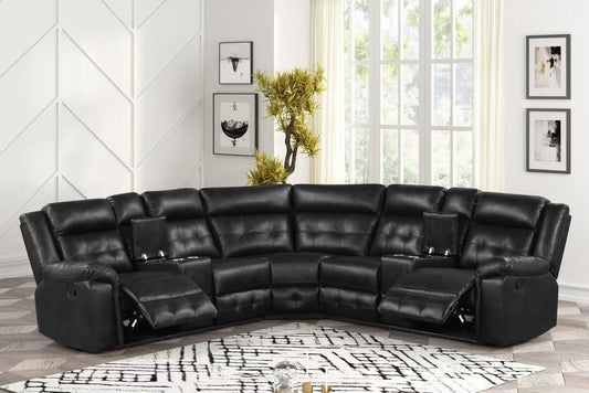 Jacob2 Black Reclining Sectional