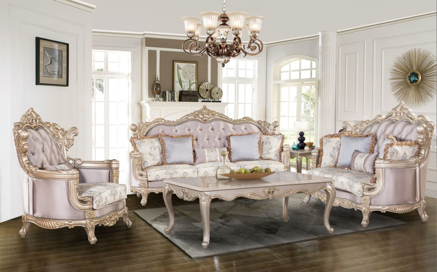 Camilla Classic Luxury Living Room Set