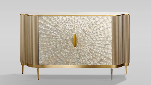 Solara Champagne Gold Sideboard